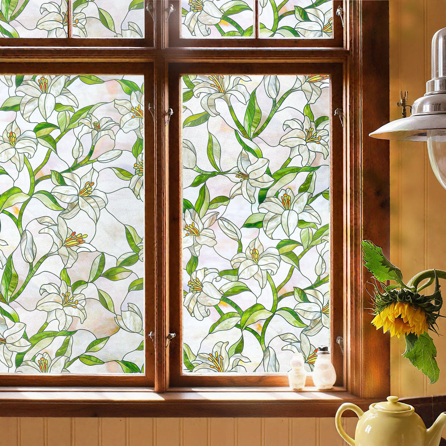 Floral window scenes