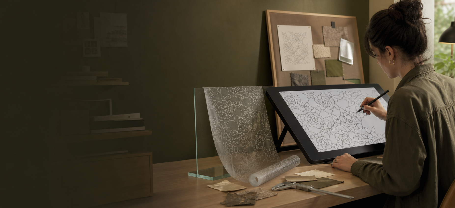 Original decorative window film in a real interior