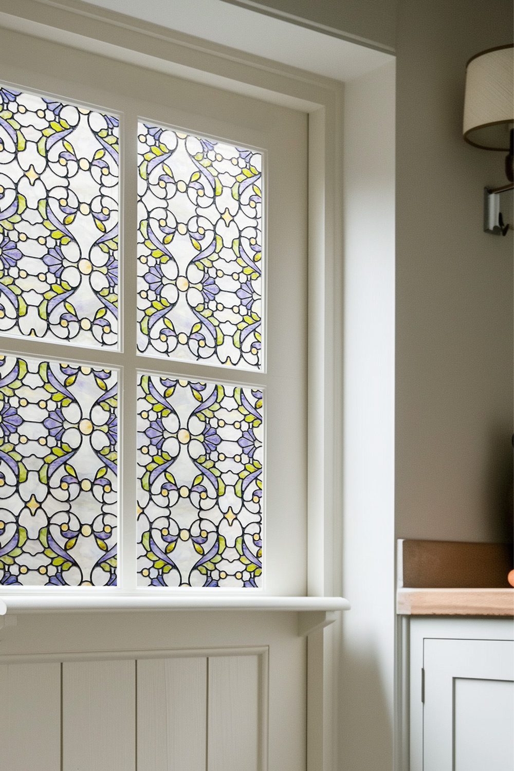 Genes Stained Glass Decorative Window Film