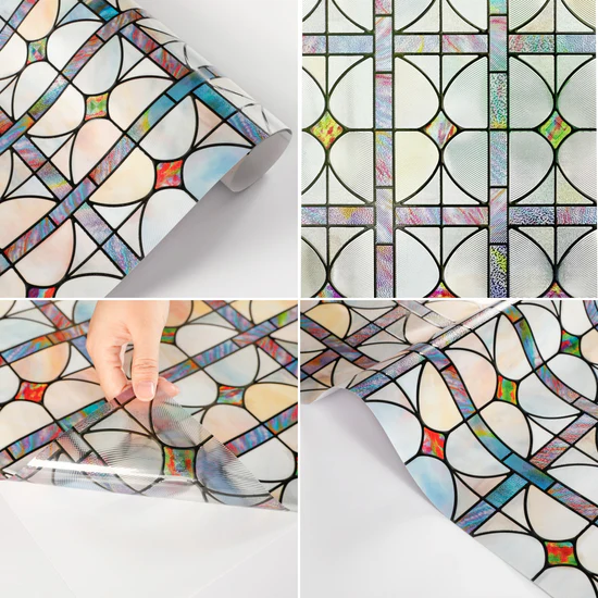 3D Stained Glass Decorative Window Film --A Million Dreams