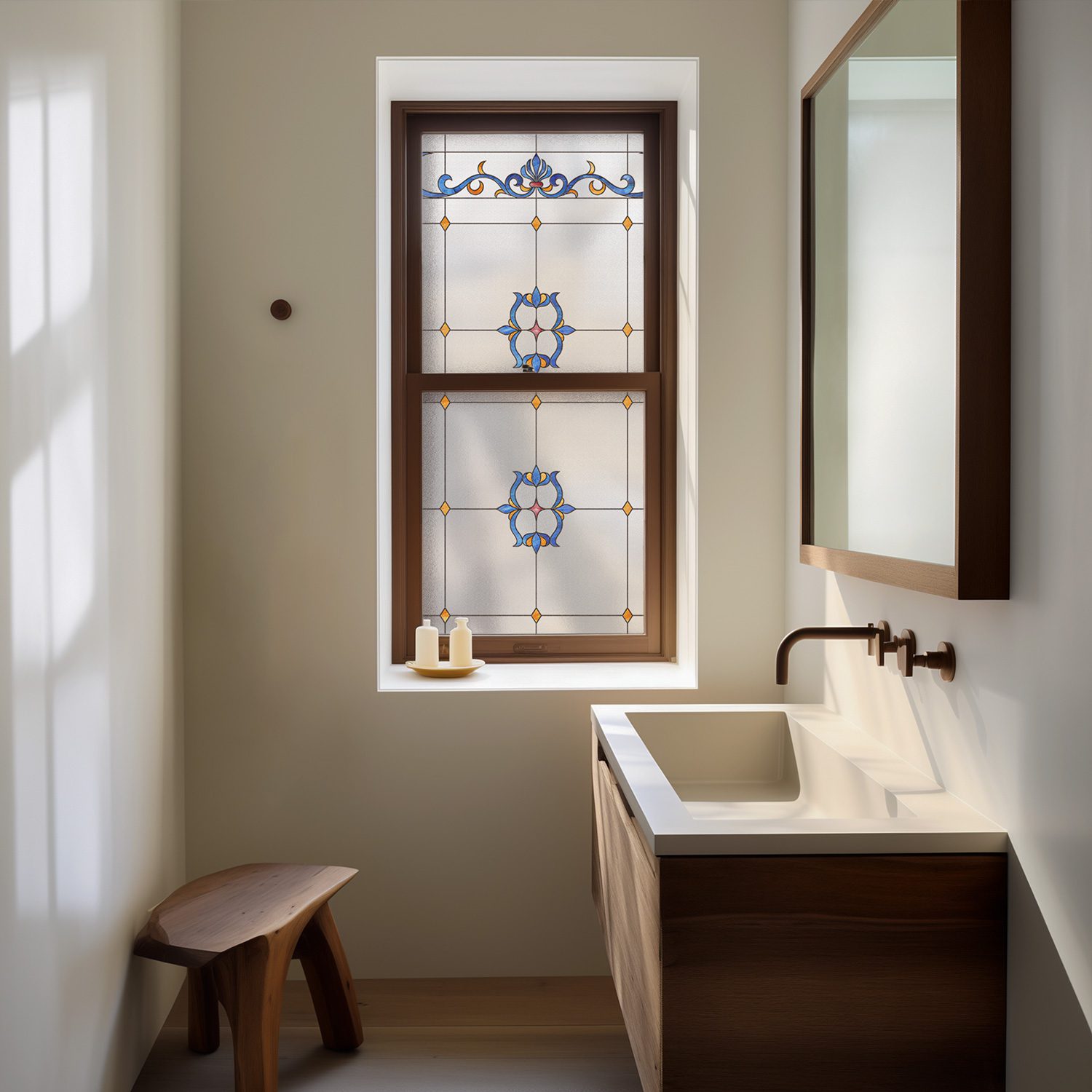 3D Stained Glass Decorative Window Film --Diana