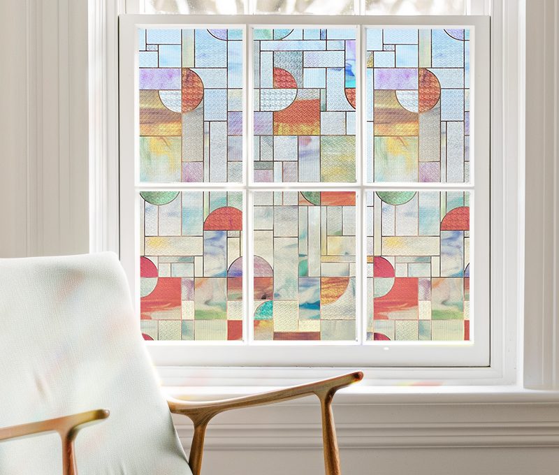 3D Stained Glass Decorative Window Film --Passion