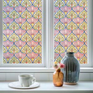 Decorative Stained Glass Window Film –Daisy