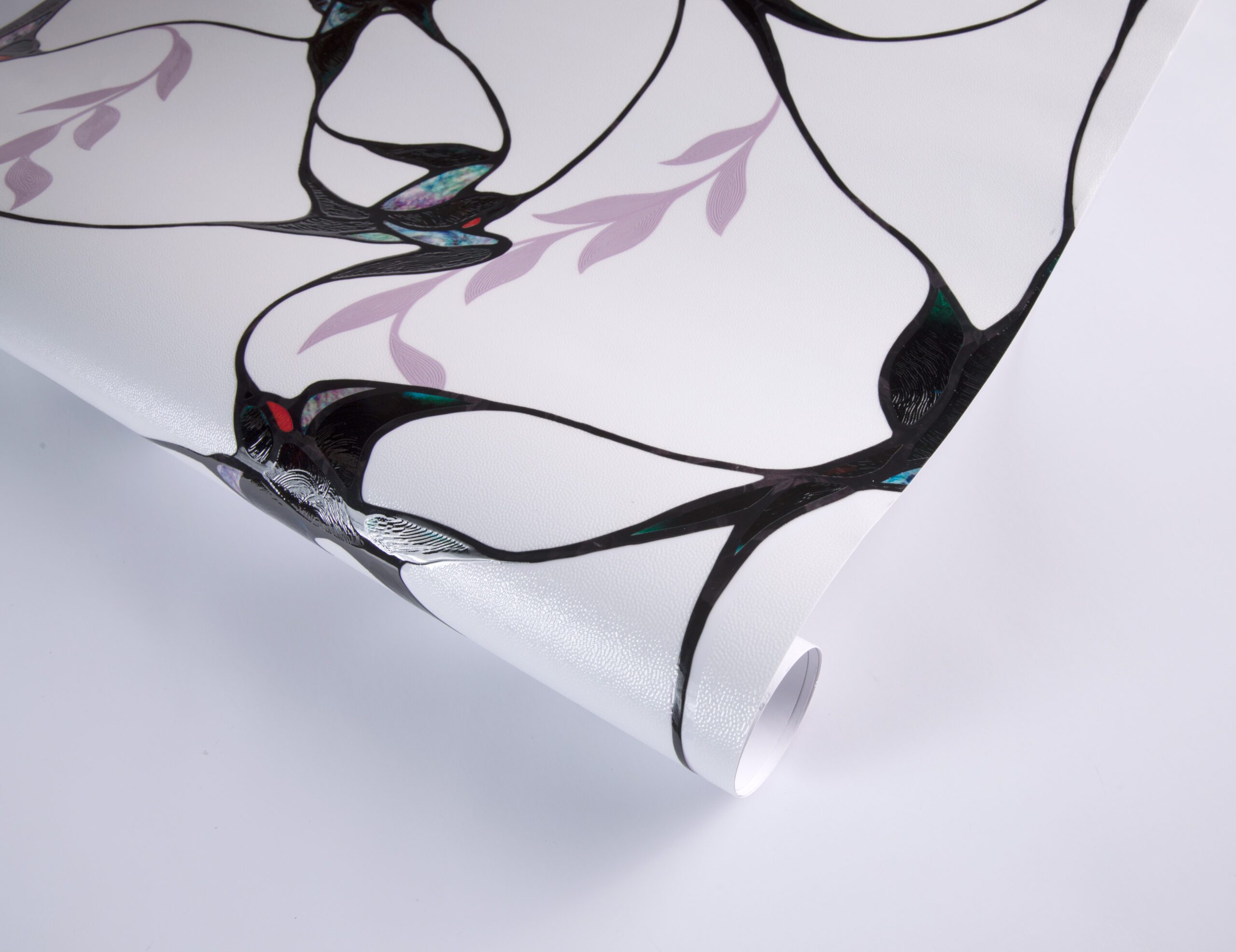 3D Stained Glass Decorative Window Film-Swallow