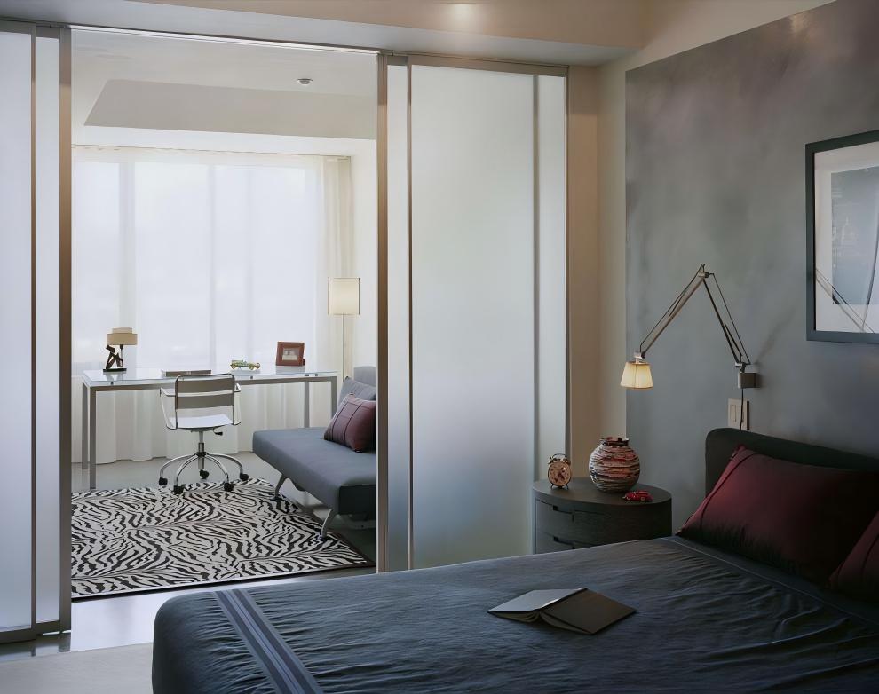 Privacy Frosted Glass Window Film in Bedroom