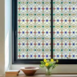 Stained Glass Decorative Window Film — Pearls