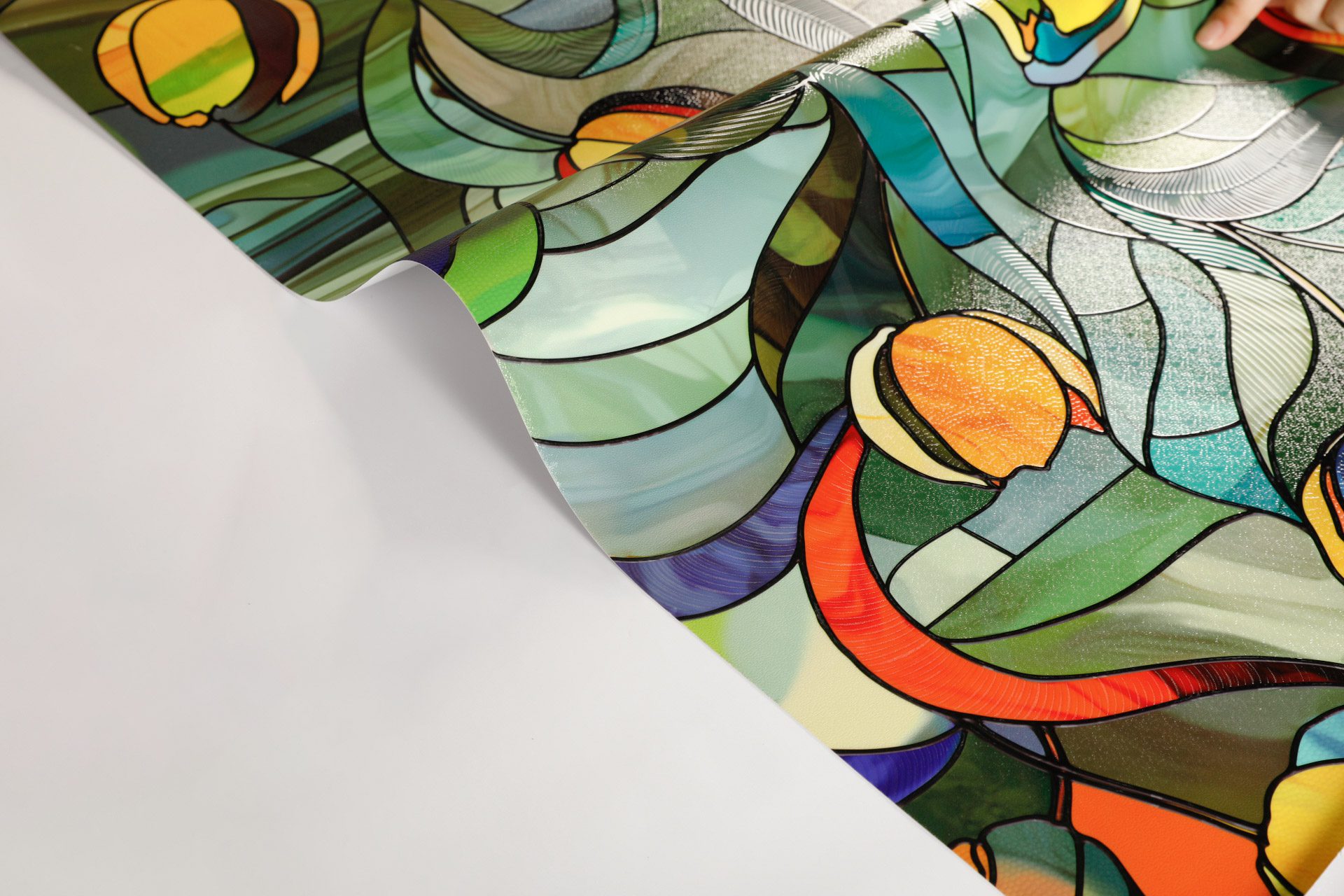 Profitable 3D Tulips Decorative Stained Glass Window Film for Wholesale