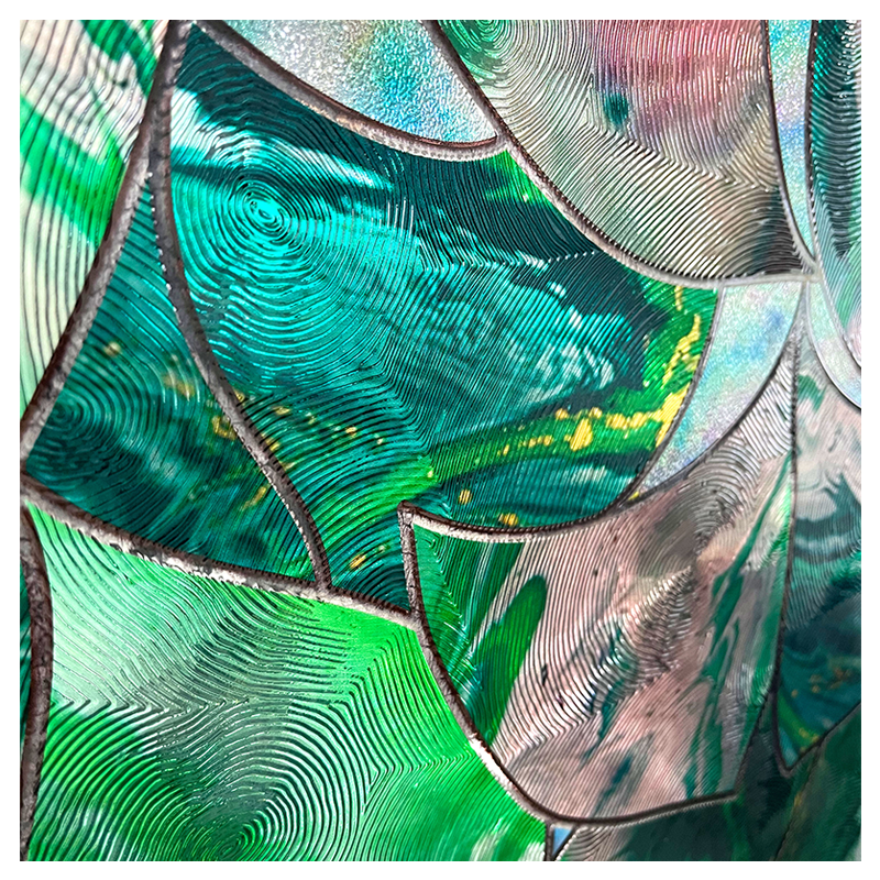 Privacy 3D Stained Glass Decorative Window Film --whispering Dreams