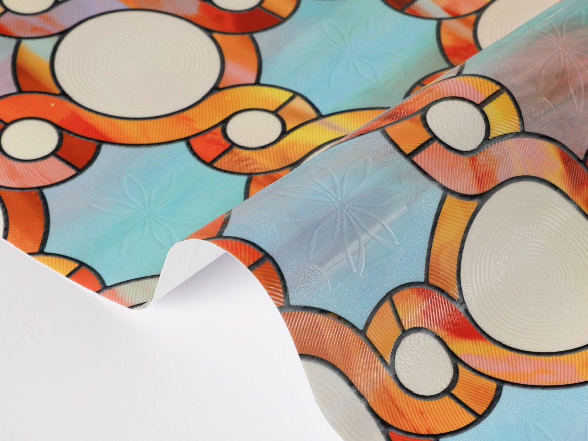 Wholesale Faux Stained Glass Window Film--Circles of Light
