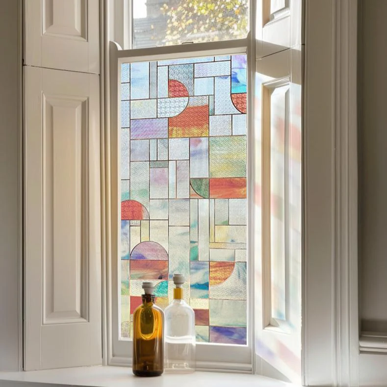 3D Stained Glass Decorative Window Film --Passion