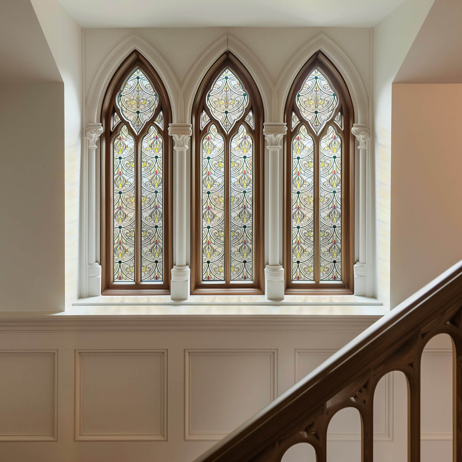 3D Privacy Stained Glass Window Film --Ironwork