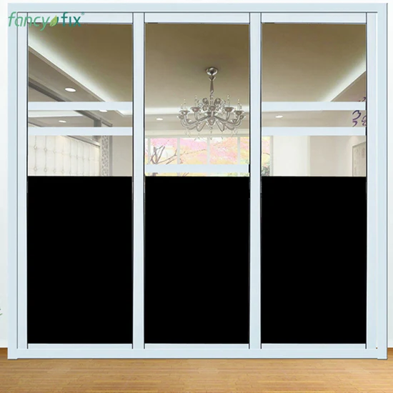 Static Cling Blackout PVC Vinyl Glass Decorative Window Film