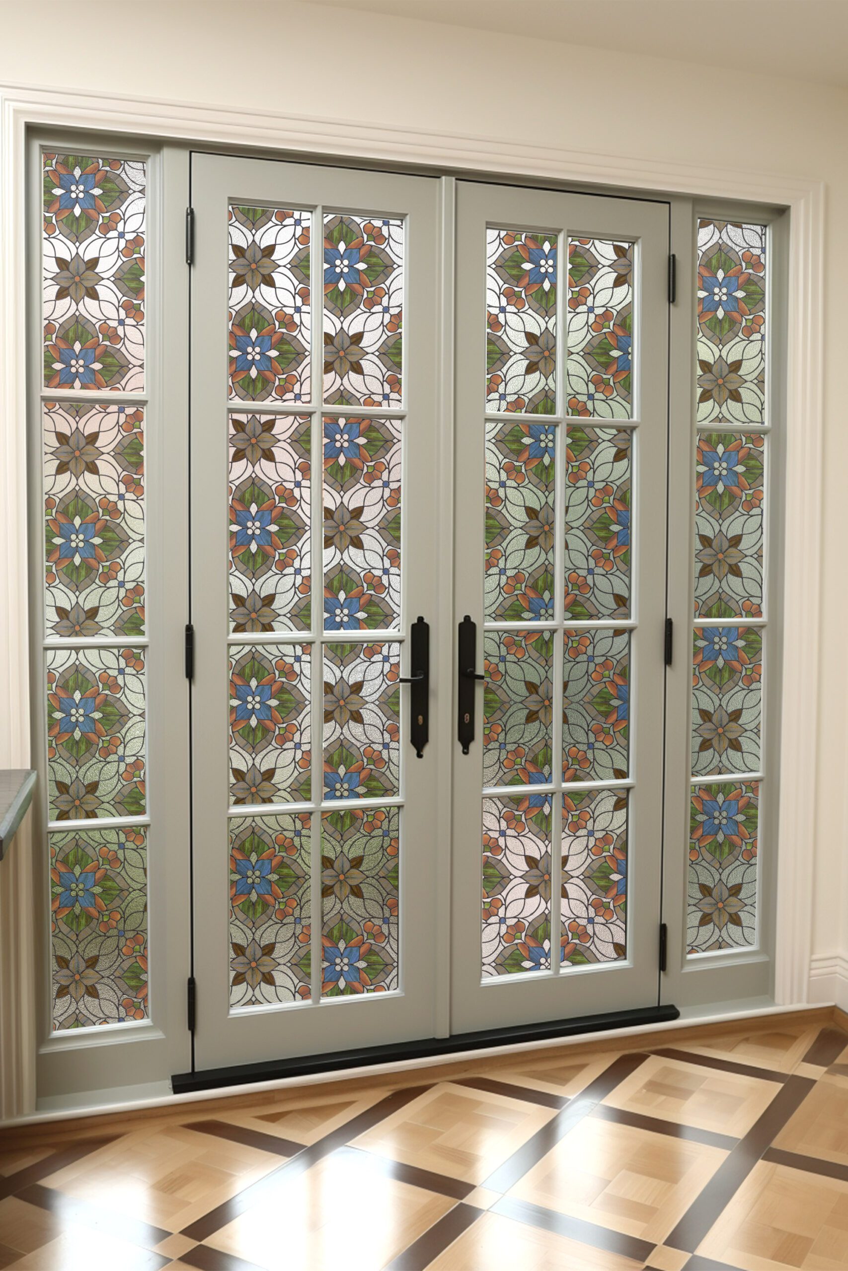 3D Decorative Stained Glass Window Film-Kaleidoscope