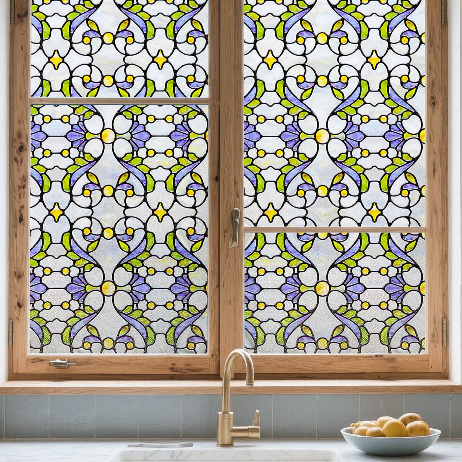Genes Stained Glass Decorative Window Film – Wholesale Supply