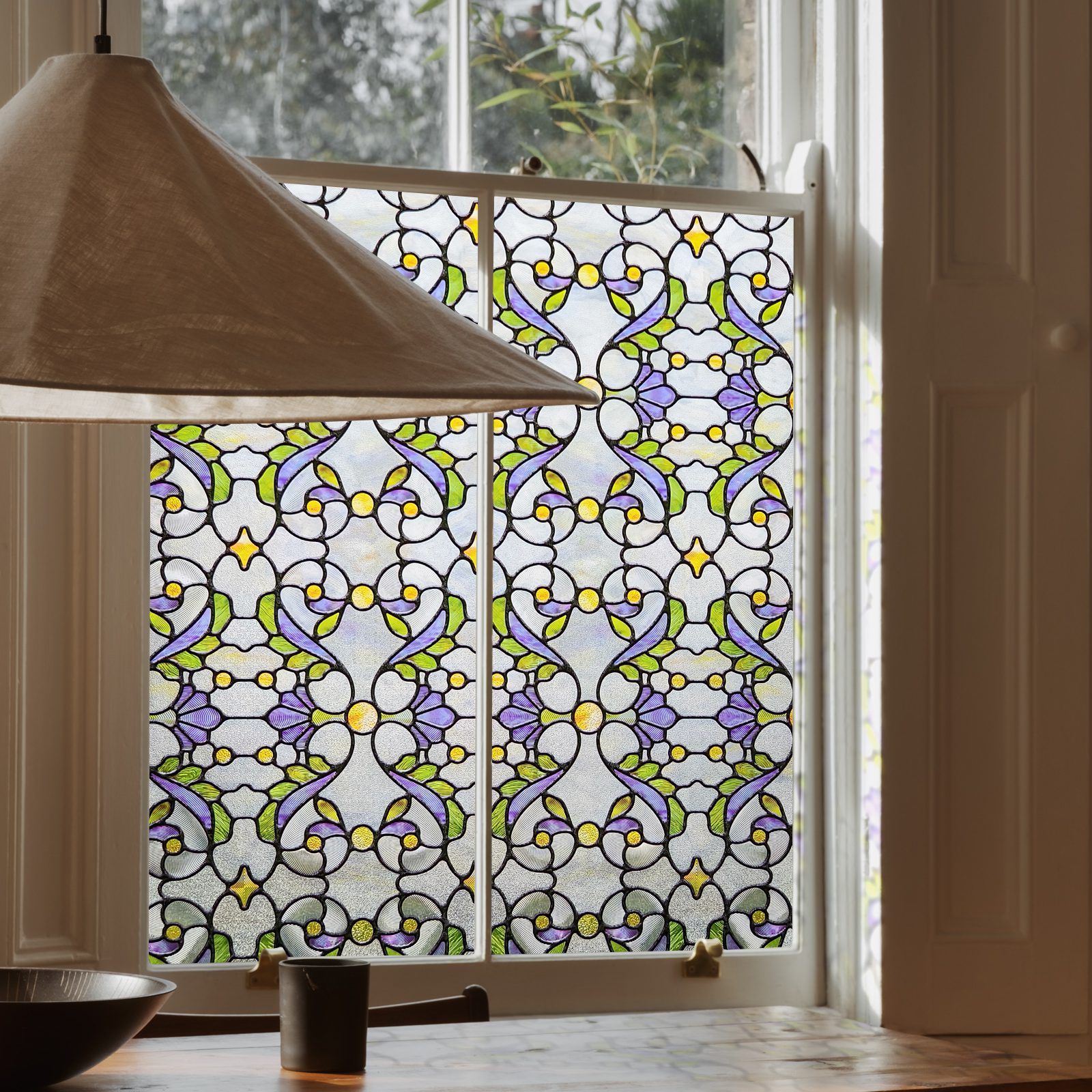 Genes Stained Glass Decorative Window Film – Wholesale Supply