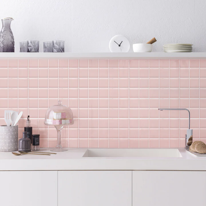 3D Pink Checker Peel and Stick Tile – Wholesale & OEM Supply