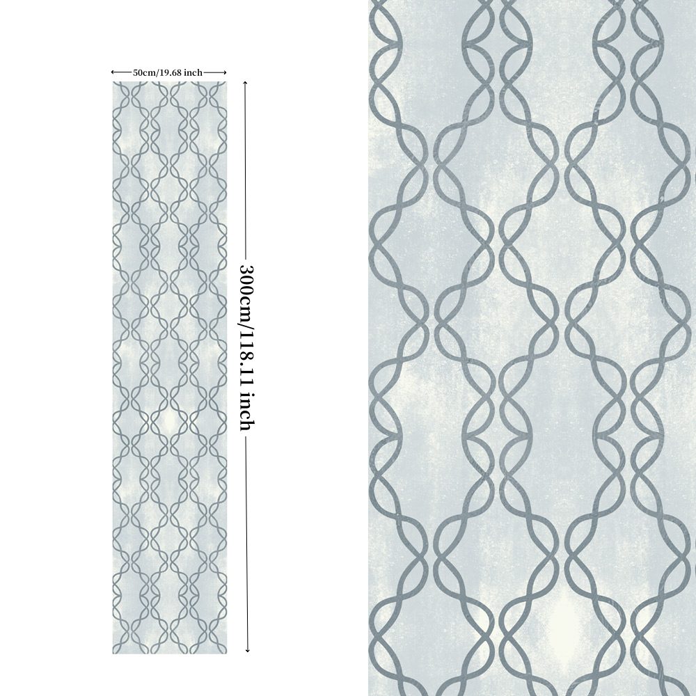 Light Blue Peel and Stick Wallpaper for Living Room