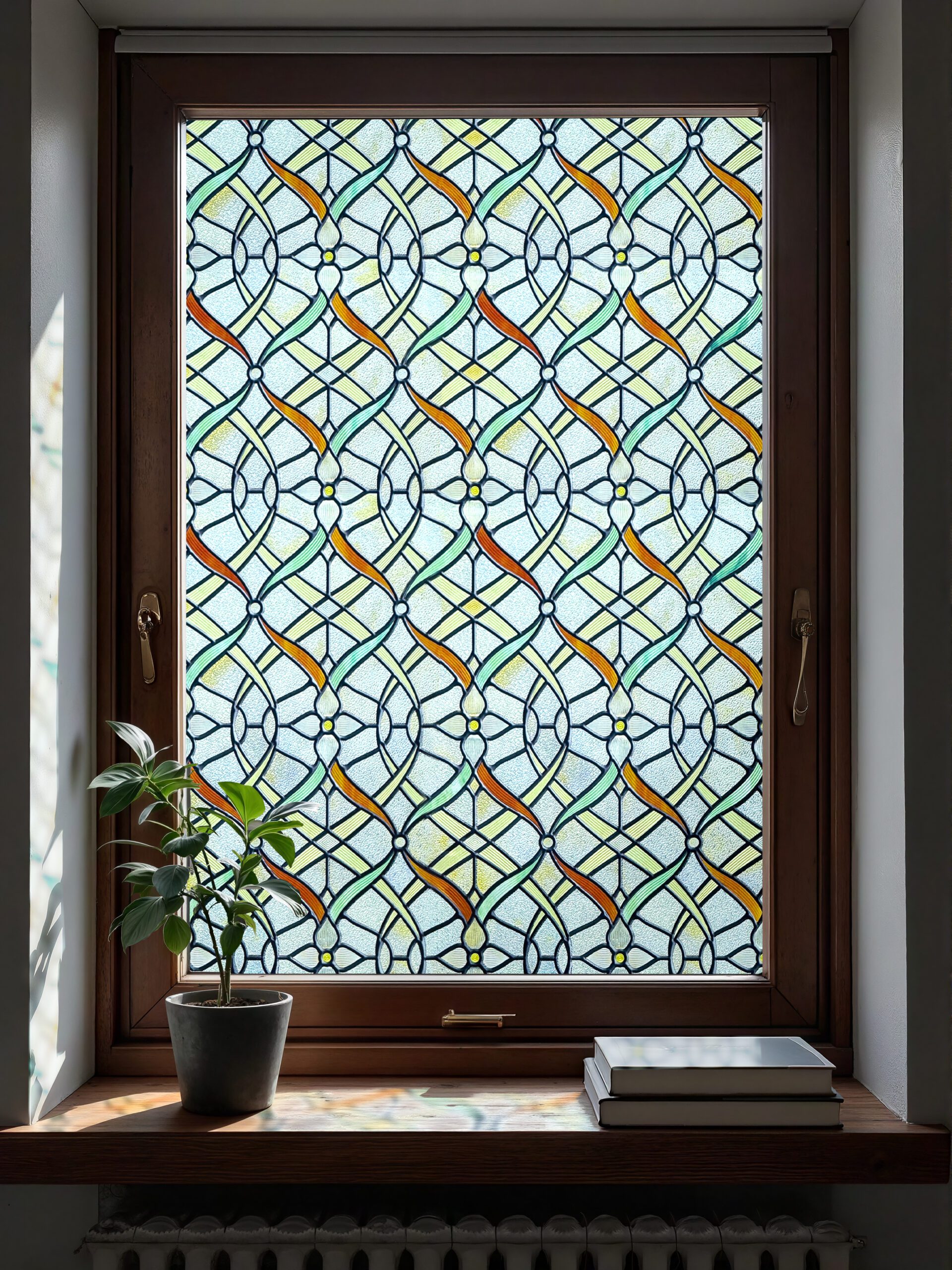Ribbons Stained Glass Window Film – Decorative & Privacy Window Film