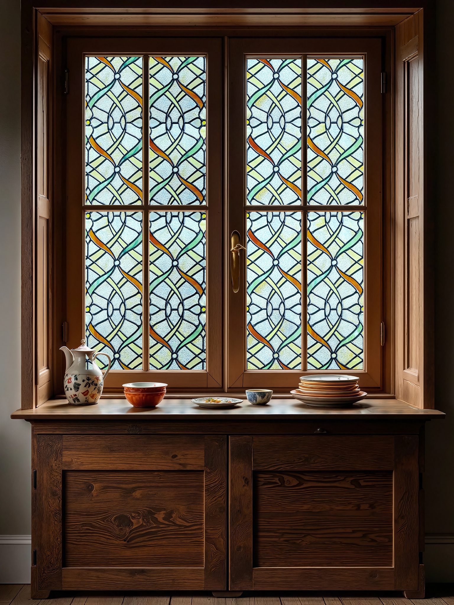 Ribbons Stained Glass Window Film – Decorative & Privacy Window Film