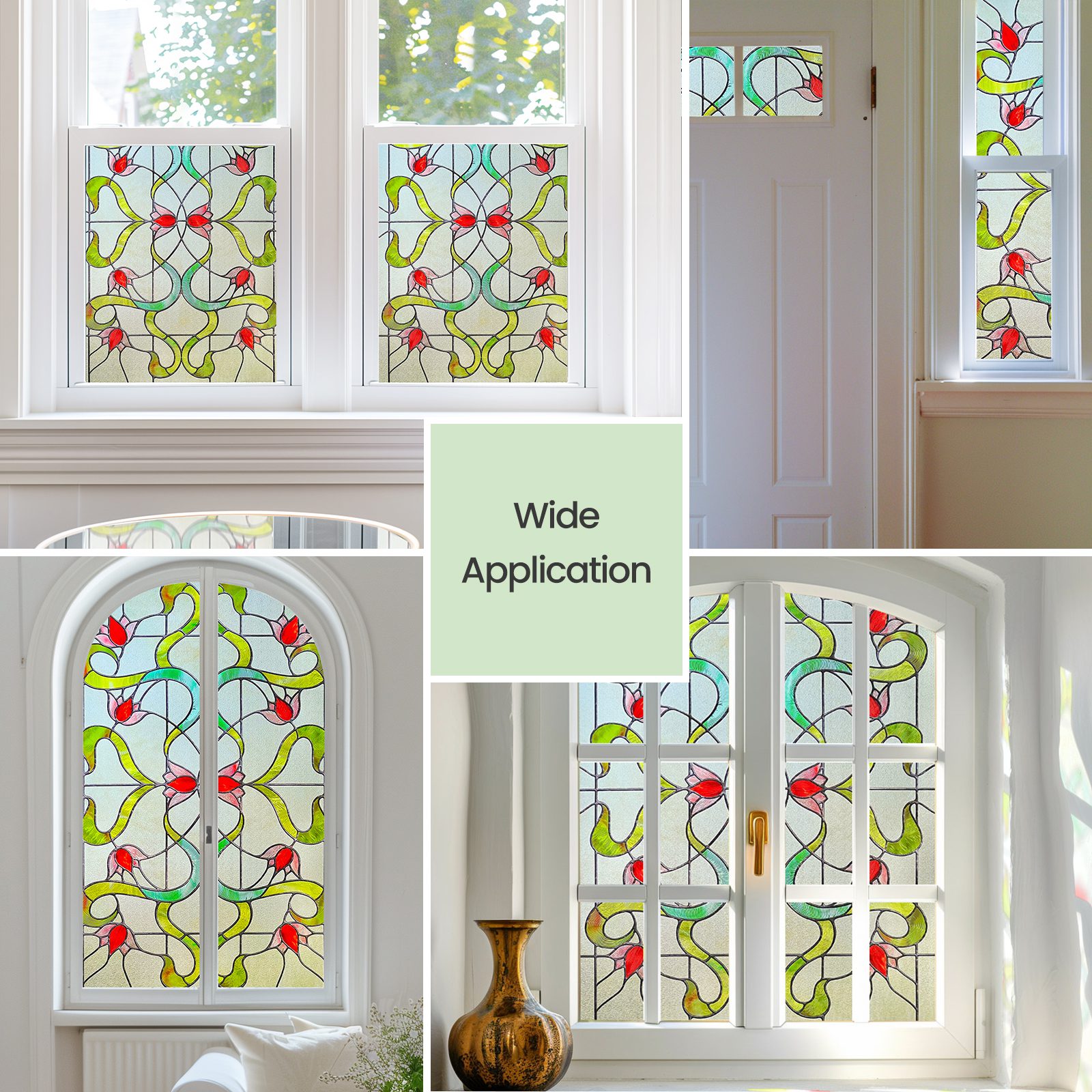 Eden Stained Glass Decorative & Privacy Window Film