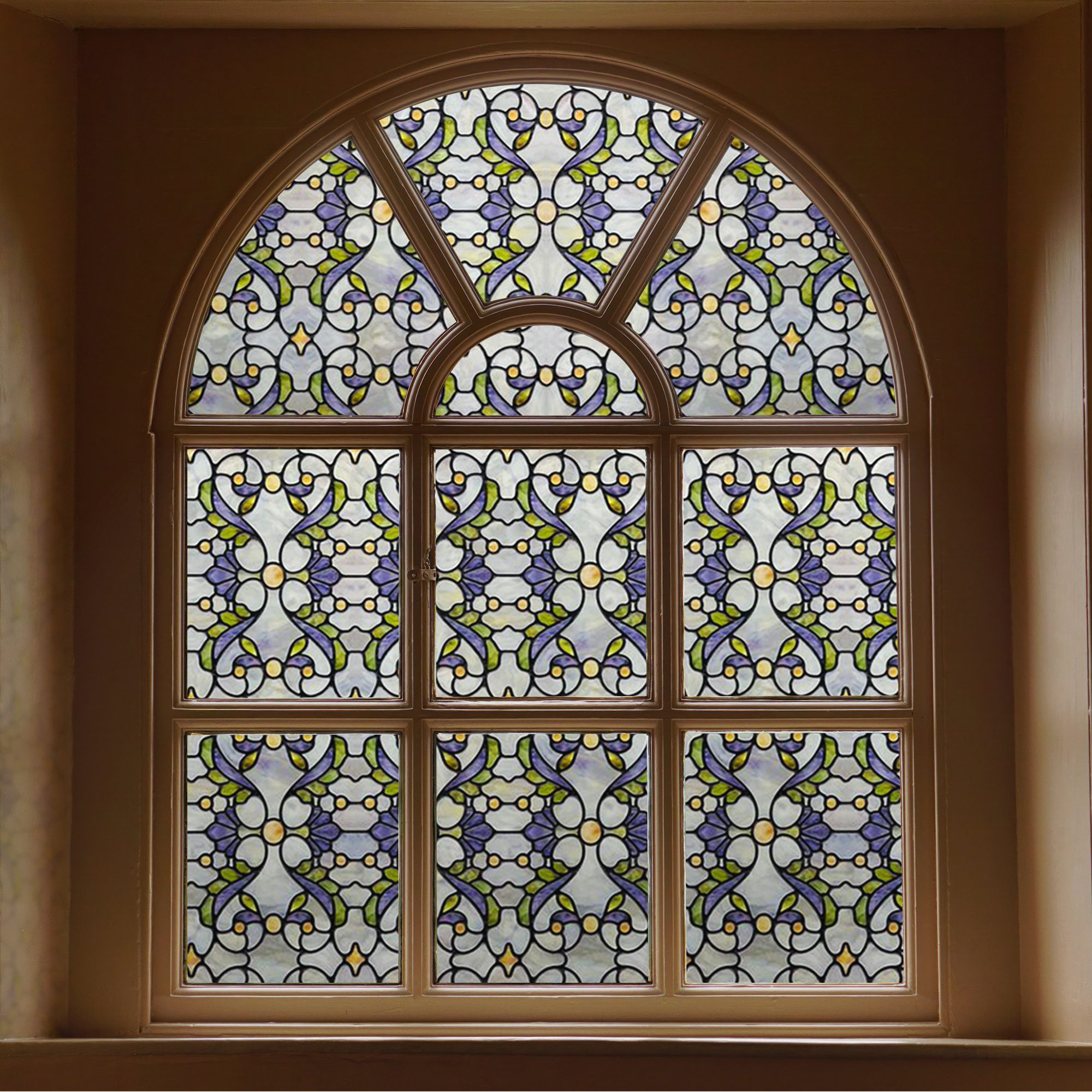 Genes Stained Glass Decorative Window Film