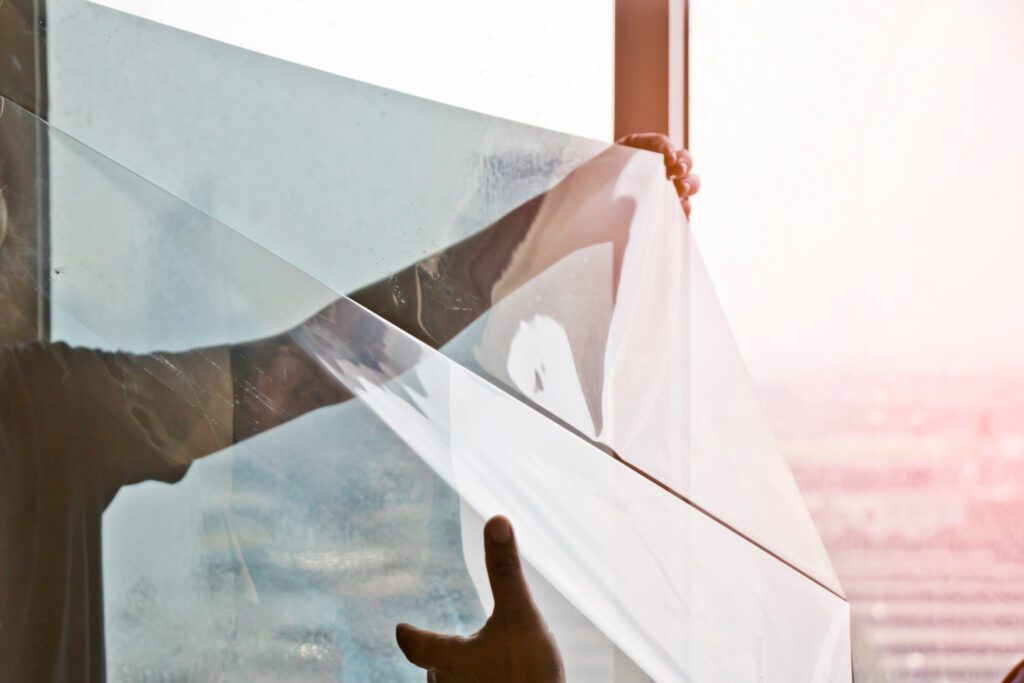 static cling vs low tack adhesive window film comparison